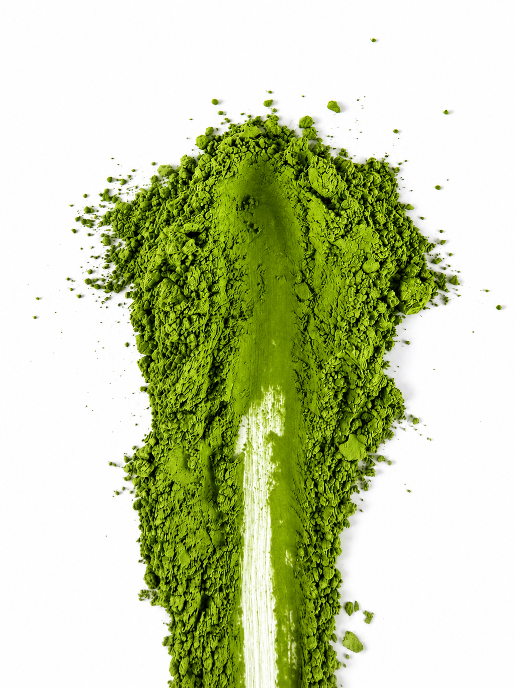 Close-up of vivid green Matcha Riot DROP 001 matcha powder